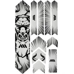 All-mountain-style Accessoires Cadre Extra Kit De Protection De Cadre 10 Pièces, Noir/blanc