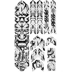 All-mountain-style Accessoires Cadre Extra Kit De Protection De Cadre 10 Pièces, Noir/blanc