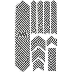 All-mountain-style Accessoires Cadre Extra Kit De Protection De Cadre 10 Pièces, Noir/blanc