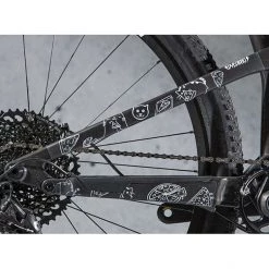 Dyedbro Accessoires Cadre Cats Kit De Protection De Cadre, Transparent/blanc -Accessoires cadre fourche Soldes dyedbro cats frame protection kit white 4