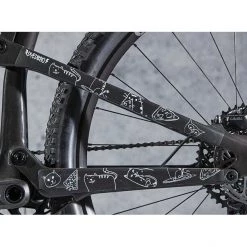 Dyedbro Accessoires Cadre Cats Kit De Protection De Cadre, Transparent/blanc -Accessoires cadre fourche Soldes dyedbro cats frame protection kit white 5