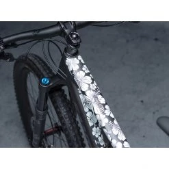 Dyedbro Accessoires Cadre Hawaiian Flowers Kit De Protection De Cadre, Transparent/blanc