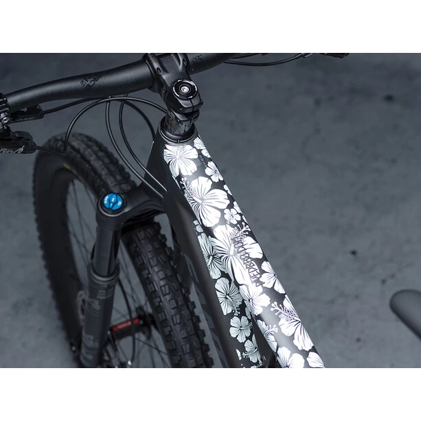 Dyedbro Accessoires Cadre Hawaiian Flowers Kit De Protection De Cadre, Transparent/blanc 1 Dyedbro Accessoires Cadre Hawaiian Flowers Kit De Protection De Cadre, Transparent/blanc