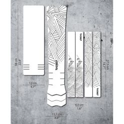 Dyedbro Accessoires Cadre Stay Free E-Bike Kit De Protection De Cadre, Transparent/noir