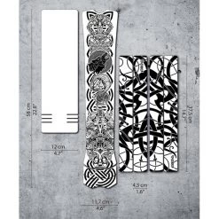 Dyedbro Accessoires Cadre Viking E-Bike Kit De Protection De Cadre, Transparent/noir