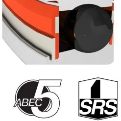 Enduro-bearings Accessoires Cadre ABEC 5 61901-2RS-SRS Roulement à Billes 12x24x6mm