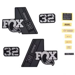 Fox-racing-shox Réparation Fourche Decal Kit 32 SC P-SE, Noir/gris