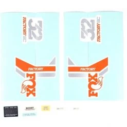 Fox-racing-shox Réparation Fourche Kit De Décalcomanies Pour 32 SC F-S, Orange