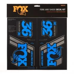 Fox-racing-shox Réparation Fourche AM Heritage Kit De Décalcomanies Pour Fourche Et Amortisseur, Bleu