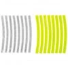 M-wave Accessoires Cadre Stripes Autocollant Réfléchissant 3m, Jaune/argent