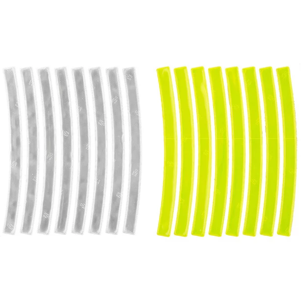 M-wave Accessoires Cadre Stripes Autocollant Réfléchissant 3m, Jaune/argent 1 M-wave Accessoires Cadre Stripes Autocollant Réfléchissant 3m, Jaune/argent