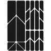 Riesel-design Accessoires Cadre Re:flex Plus Autocollants Réfléchissant, Noir
