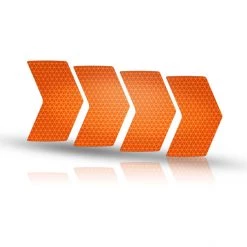 Riesel-design Accessoires Cadre Re:flex Rim Autocollant Réfléchissant, Orange
