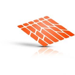 Riesel-design Accessoires Cadre Re:flex Autocollants Réfléchissant, Orange