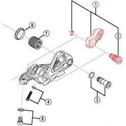 Shimano Pattes De Dérailleur XTR RD-M981 Patte De Dérailleur