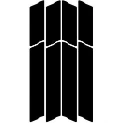 Unleazhed Accessoires Cadre Lightning L02 Bandes Réfléchissantes, Noir