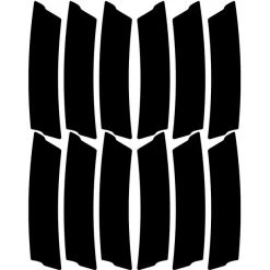 Unleazhed Accessoires Cadre Lightning L03 Bandes Réfléchissantes, Noir