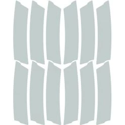 Unleazhed Accessoires Cadre Lightning L03 Bandes Réfléchissantes, Argent