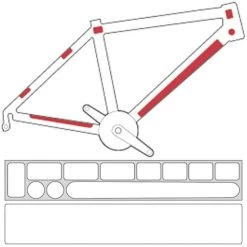 Zefal Accessoires Cadre Skin Armor Set M Film Plastique De Protection Pour Cadre 12 Autocollants -Accessoires cadre fourche Soldes zefal skin armor set m rahmenschutzfolie 12 sticker 4